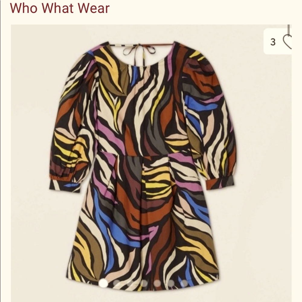 Who What Wear colorful dress
